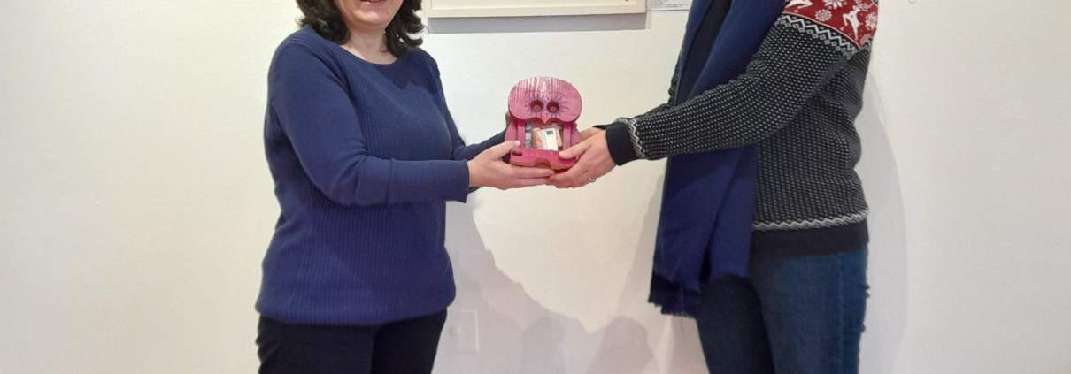 Spendenübergabe Stadträtin Eschborn für Eschborner Hingucker 2023